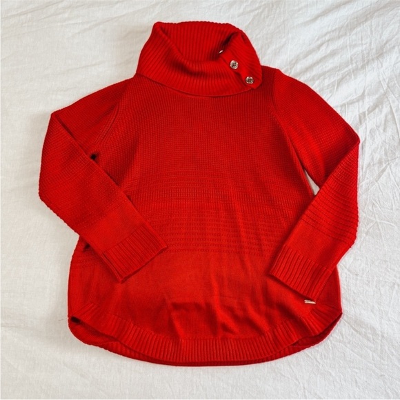 Calvin Klein Red Turtleneck Sweater - Large - Picture 1 of 7